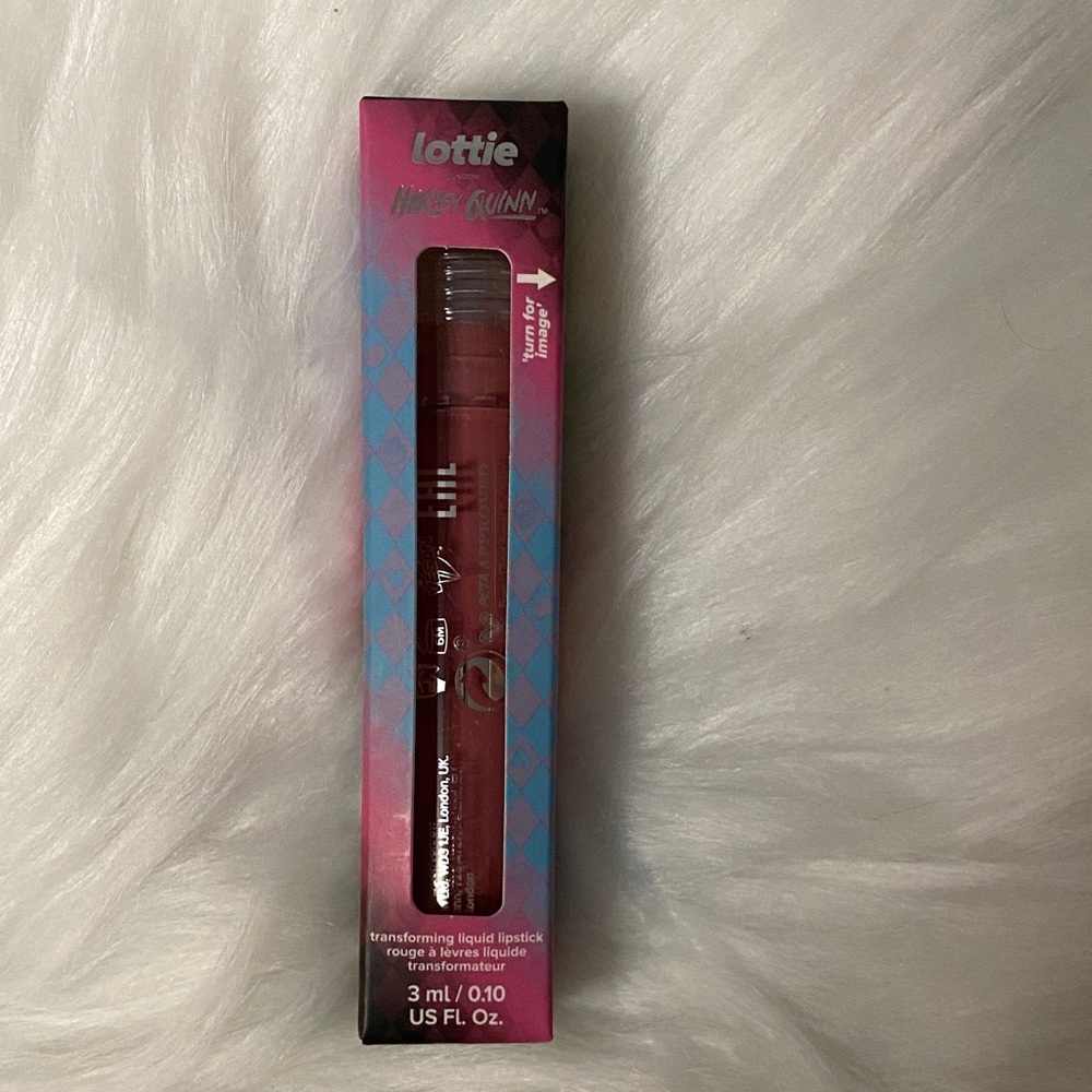 Lottie London Harley Quinn Transforming liquid Lipstick - from matte to glitter